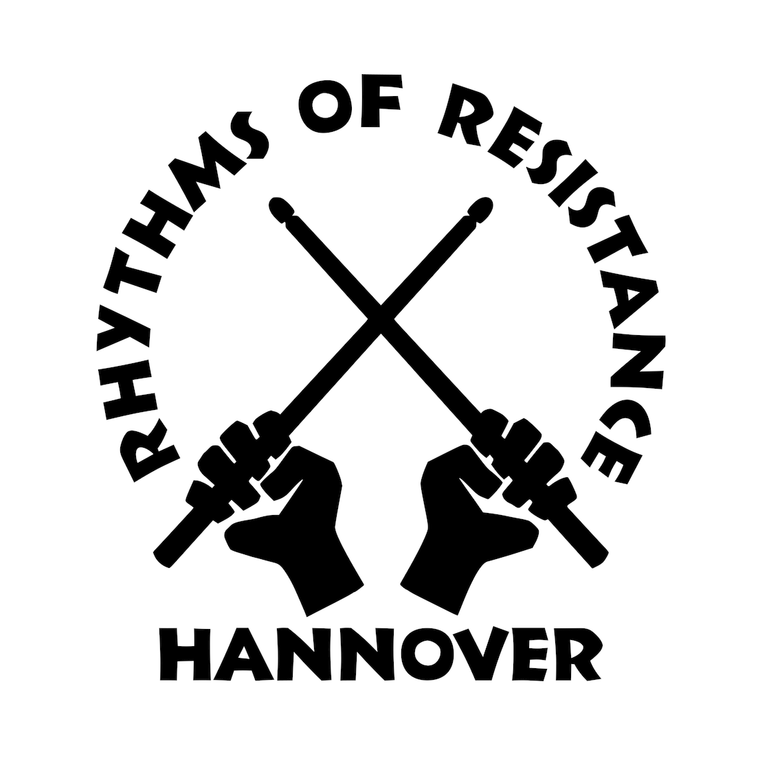 Logo von Rhythms of Resistance Hannover und Link zur Infoseite
