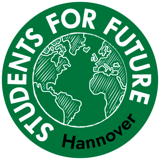 Logo von Students for Future Hannover und Link zur Infoseite