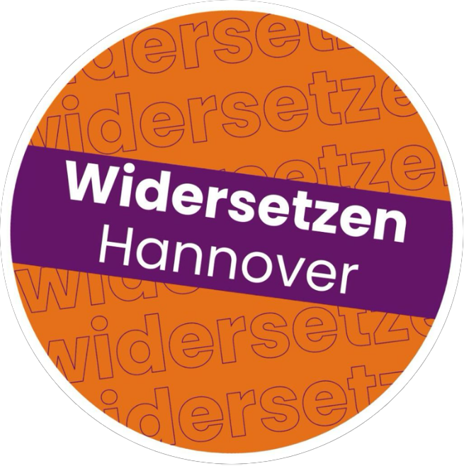 Logo von Widersetzen Hannover und Link zur Infoseite