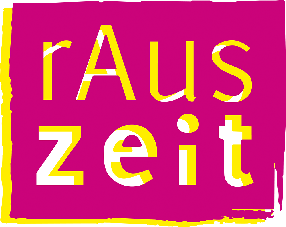 Logo von Rauszeit und Link zur Infoseite